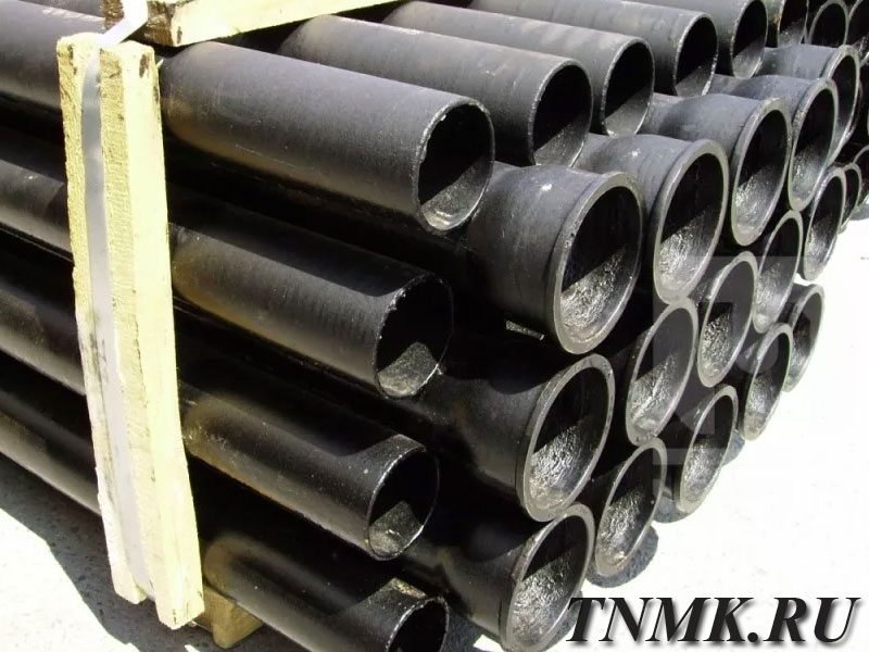 Труба чугунная оцинкованная ВЧШГ ДУ 100 L=6м с ЦПП ГОСТ 9583-75 купить в Нижнем Тагиле